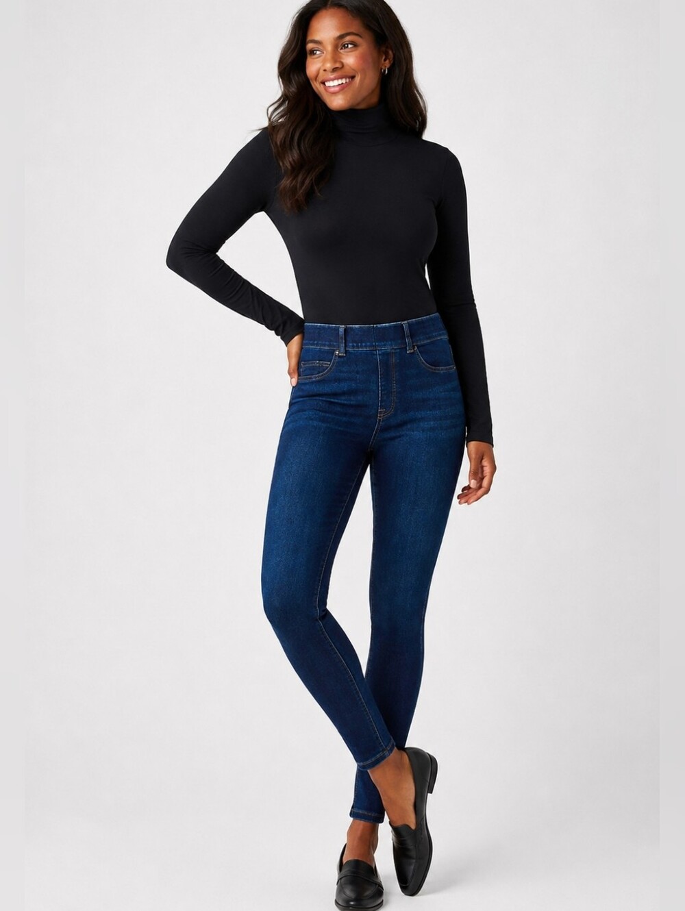 ❤ SPANX HIGH RISE PULL ON SKINNY SHAPEWEAR ANKLE JEANS, MP